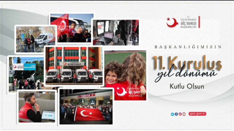 Göç idaresi başkanlığı 11. Yaşını kutluyor