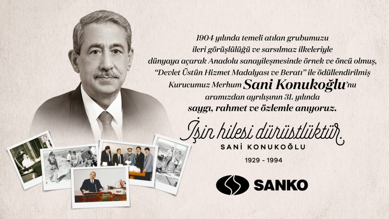 SANİ KONUKOĞLU ANMA İLANI