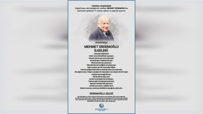 MERİNOS ANMA İLANI