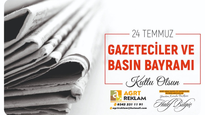 İYİ PARTİLİ HALEF BİLGİÇ’TEN 24 TEMMUZ BASIN BAYRAMI MESAJI