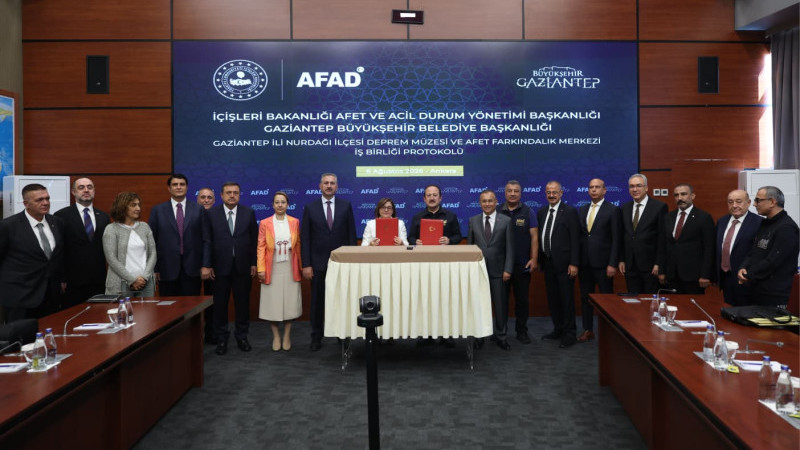 NURDAĞI DEPREM MÜZESİ VE AFET FARKINDALIK MERKEZİ İÇİN İŞ BİRLİĞİ PROTOKOLÜ İMZALANDI