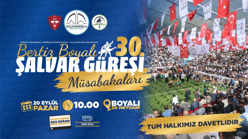 30. Bertiz Boyalı Şalvar Güreşi Müsabakaları Başlıyor.
